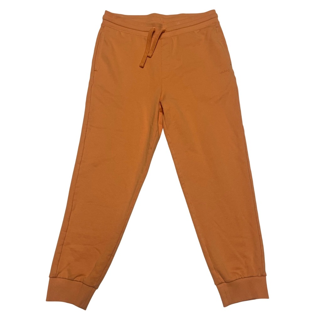 Hugo Boss HUGO Womens Orange Jogger Sweatpants Tapered Drawstring Size L